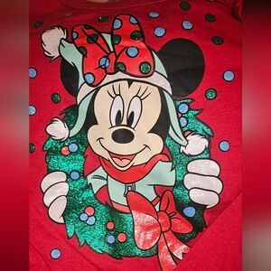 Minnie Mouse Christmas long sleeve short size 4